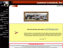 Tablet Screenshot of lemmonlivestock.com